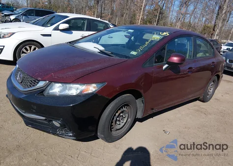 2013 Honda Civic Lx from USA, damaged, VIN 2HGFB2F56DH549966
